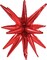 10 Star Balloons: Explosion Starburst Foil Cone Balloons for Birthday, Wedding, Anniversary Party Decoration (Red, 22 Inch)